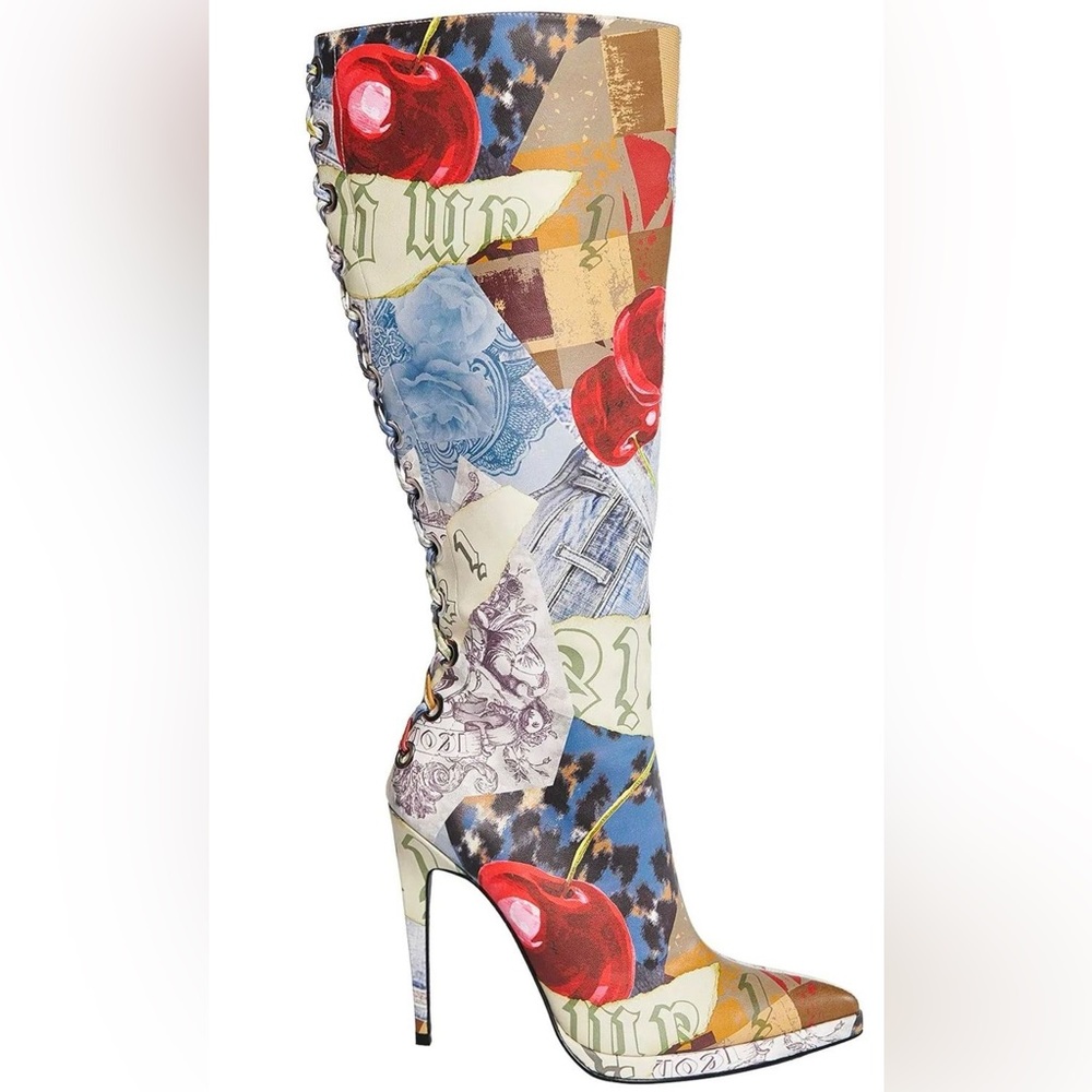 I.AM.GIA Cherry Print Lexi Boots